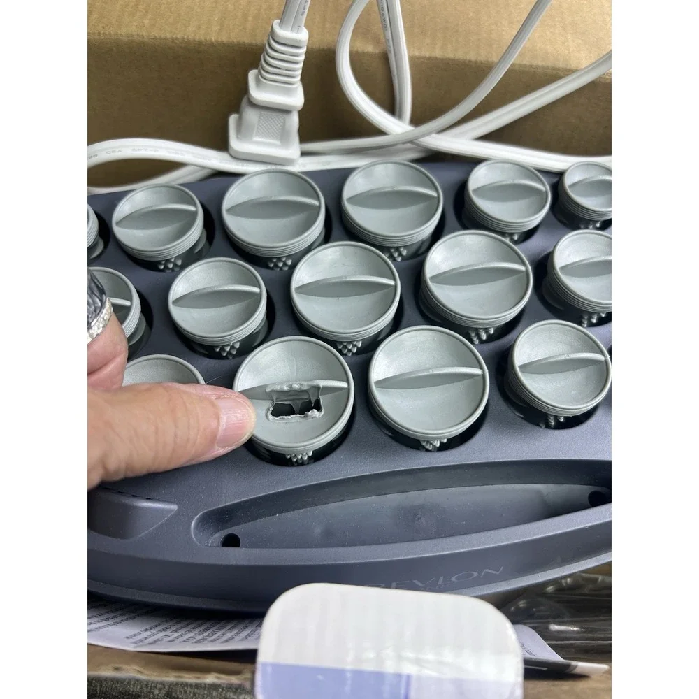 Revlon RV261 Ionic Hairsetter 20 Hot Hair Curlers Rollers with 13 clips Tested